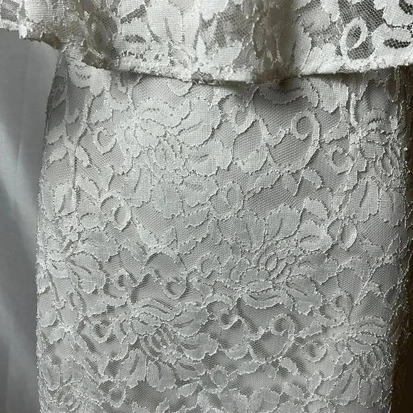 Thalia Sodi white lace dress.sz Sm,resort wedding ,fairycore,romantic,whimsical - Picture 6 of 14